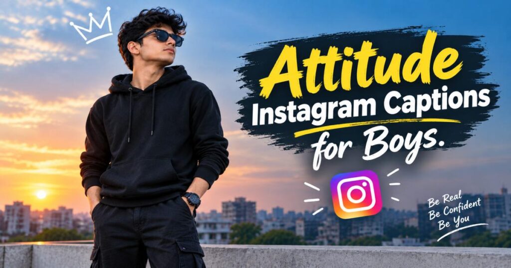 300+ Instagram Captions for Boys: Attitude, Stylish, Trendy & Unique 
