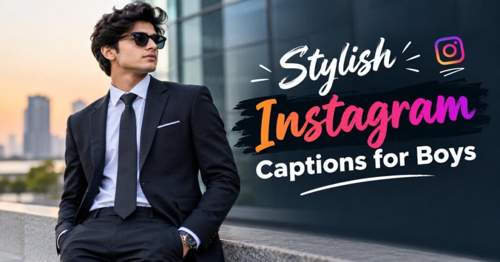 300+ Instagram Captions for Boys: Attitude, Stylish, Trendy & Unique 
